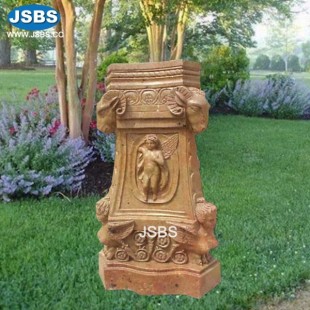 Yellow Marble Pedestal, JS-CM055